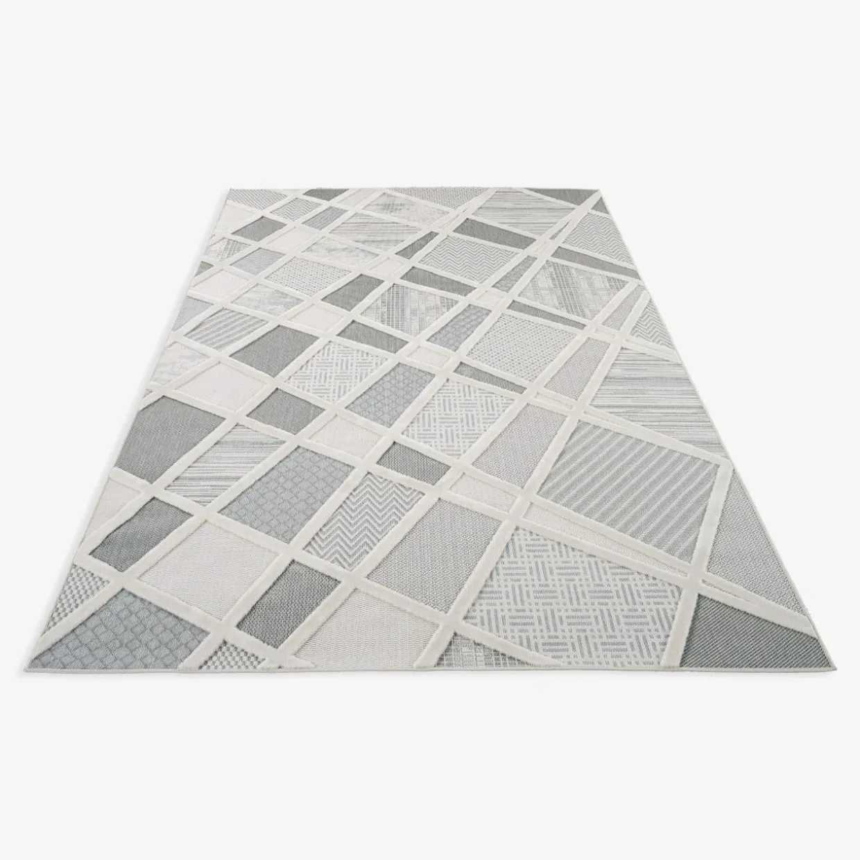 Dywan kremowo-szary MADERA 120x170 cm