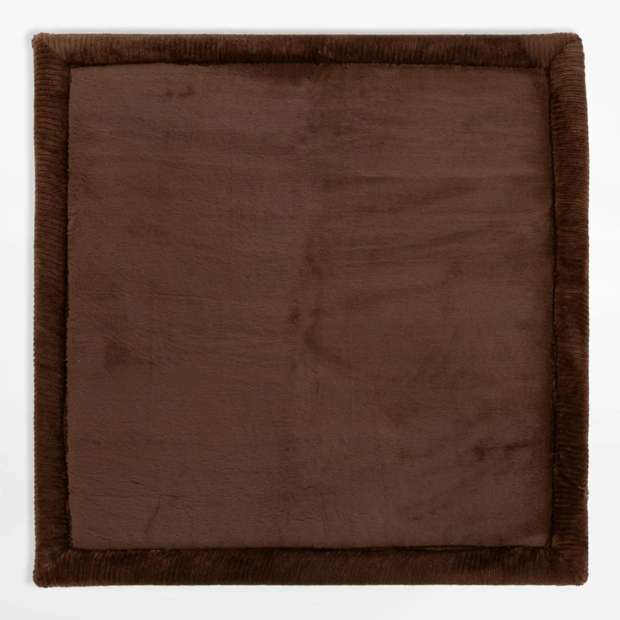 Dywan kwadratowy PUFFY SOFT, brązowy, 80x80 cm