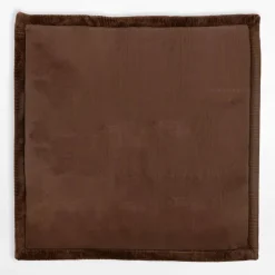 Dywan kwadratowy PUFFY SOFT, brązowy, 120x120 cm