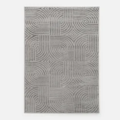 Dywan nowoczesny srebrny SAHARA 120x170 cm