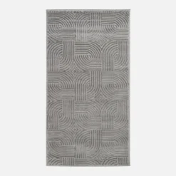 Dywan nowoczesny srebrny SAHARA 80x150 cm