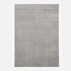 Dywan nowoczesny srebrny SAHARA 160x230 cm
