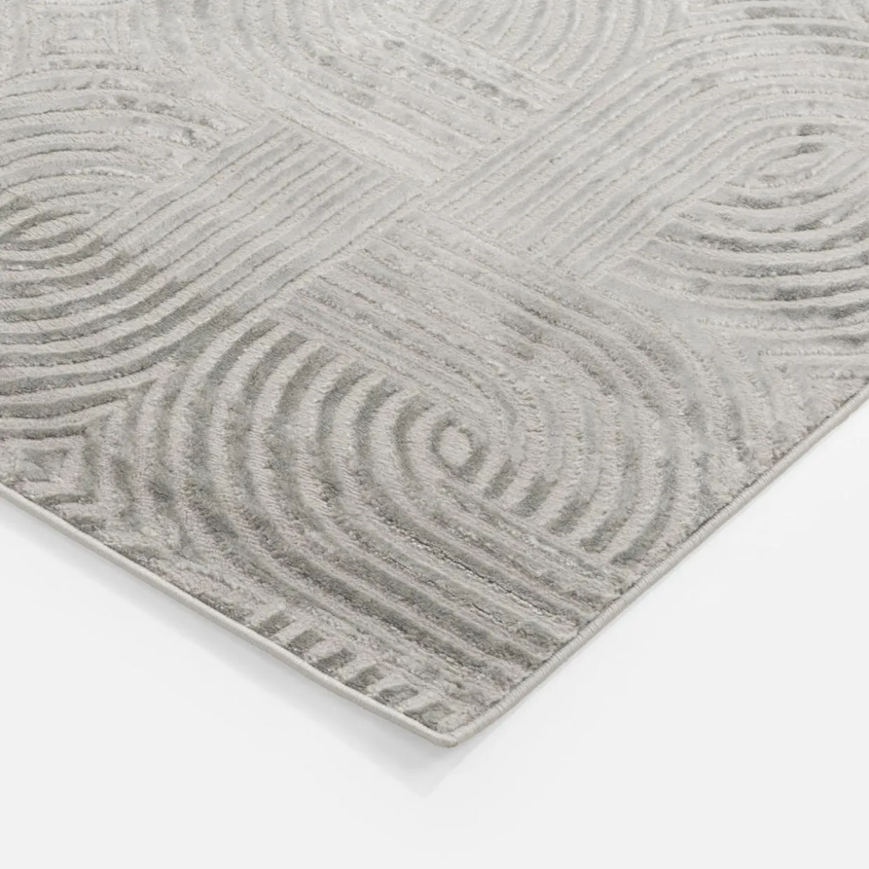 Dywan nowoczesny srebrny SAHARA 160x230 cm