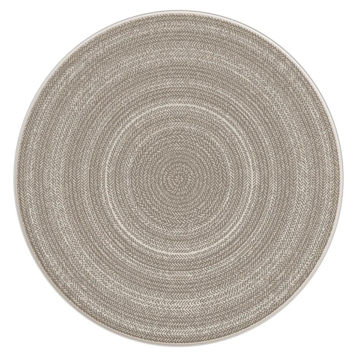 Dywan okrągły boho beżowy GINO 120 cm