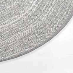 Dywan okrągły boho szary GINO 120 cm