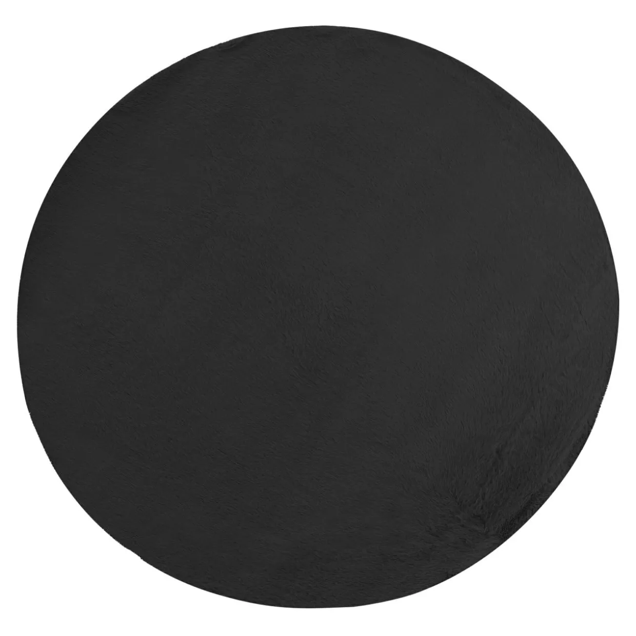 Dywan okrągły czarny RABBII 90 cm