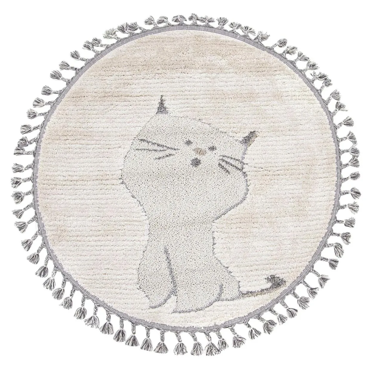 Dywan okrągły kot KINDER 120 cm