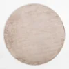 Dywan okrągły PEARL, beżowo-kremowy, 160 cm