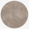 Dywan okrągły taupe CLEVER 130 cm