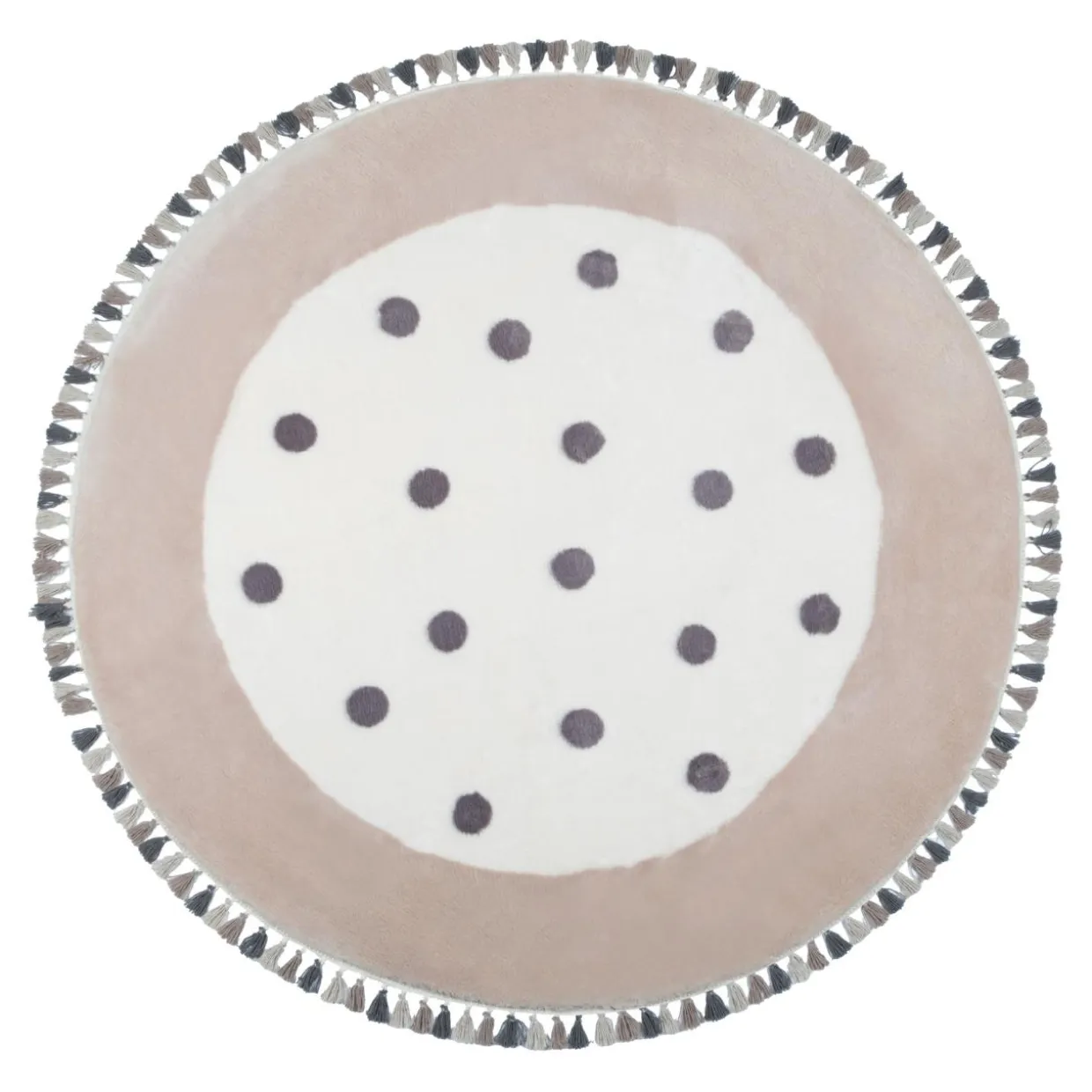 Dywan okrągły w kropki MUUM 120 cm