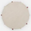 Dywan okrągły z pomponami ivory 120 cm