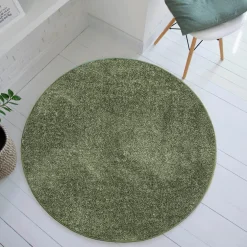 Dywan okrągły zielony CLEVER 130 cm