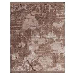 Dywan postarzany brązowy z frędzlami MADELEINE 200x290 cm