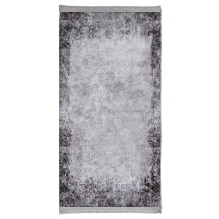 Dywan połyskujący z frędzlami czarny COSMIC 80x150 cm