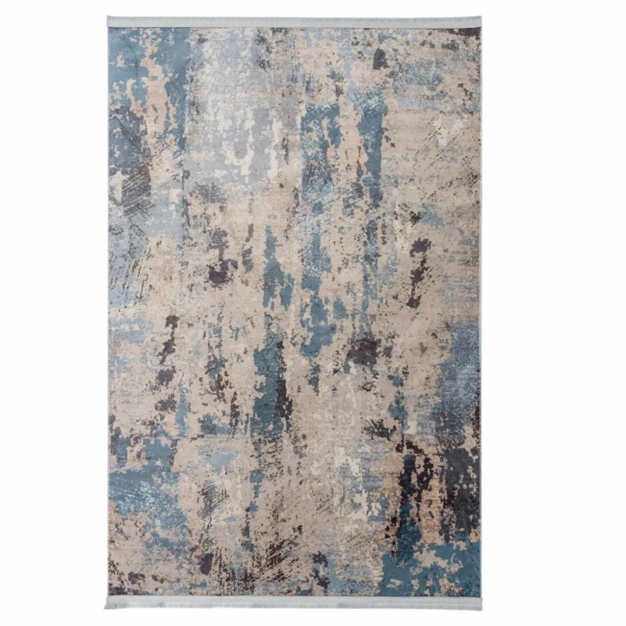 Dywan połyskujący z frędzlami niebieski COSMIC 120x170 cm