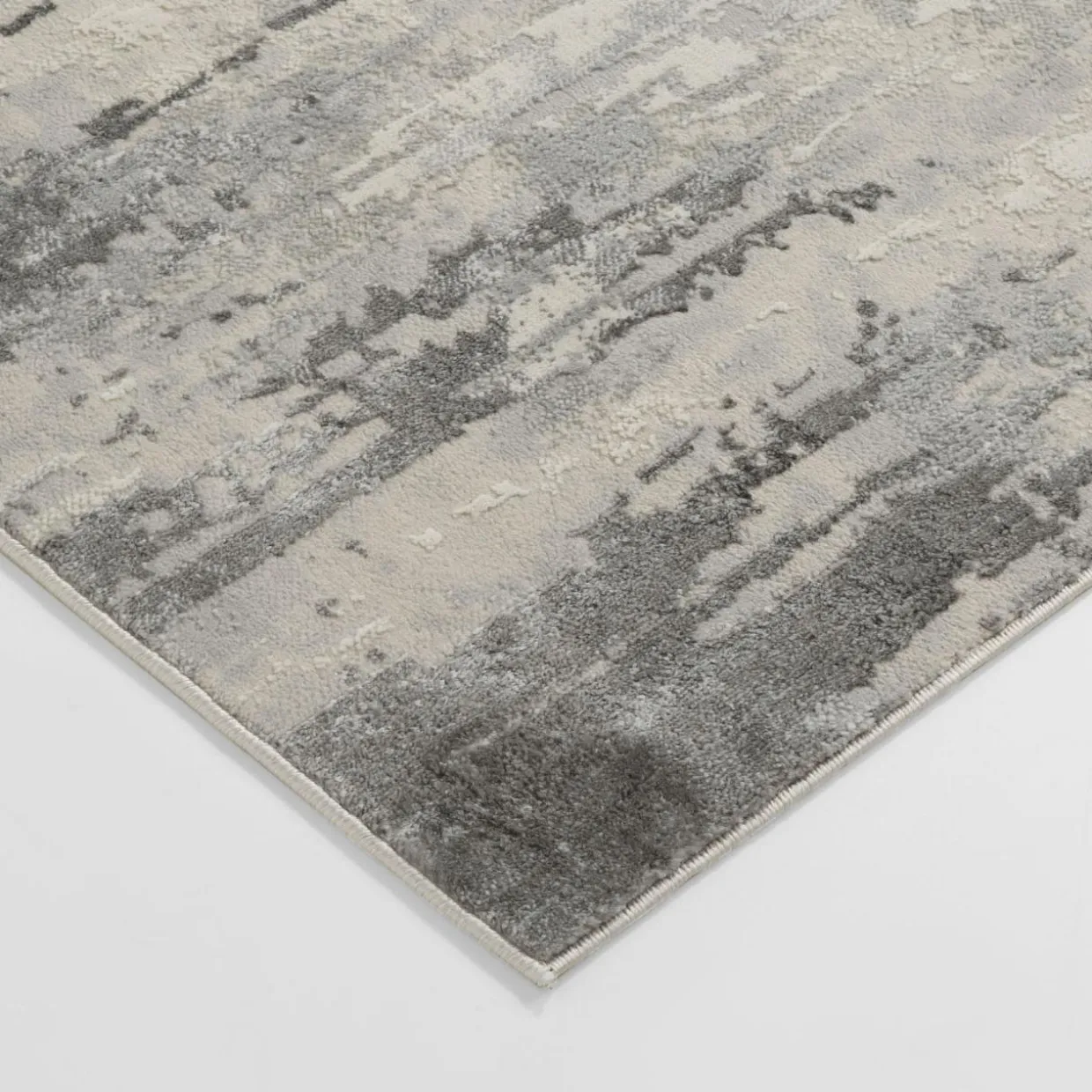 Dywan przecierany szary BRONTE 120x170 cm