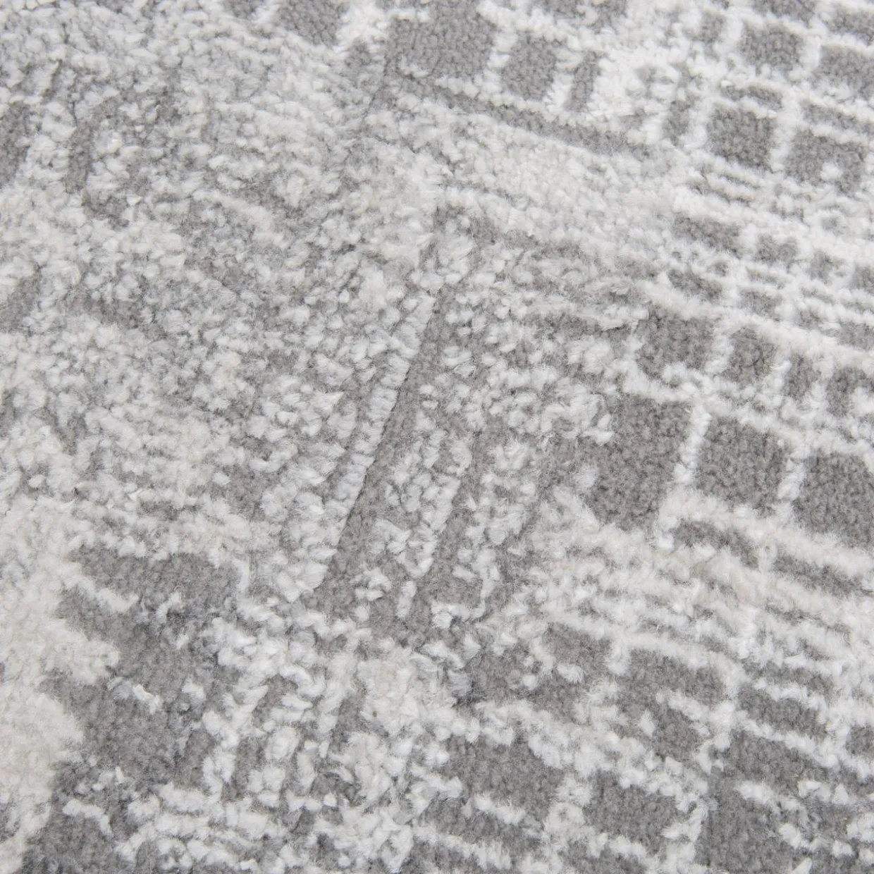 Dywan retro do przedpokoju szary MIRAGE 80x150 cm