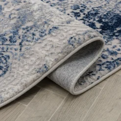 Dywan retro niebieski KAREN 120x160 cm