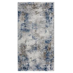 Dywan retro niebieski KAREN 80x140 cm