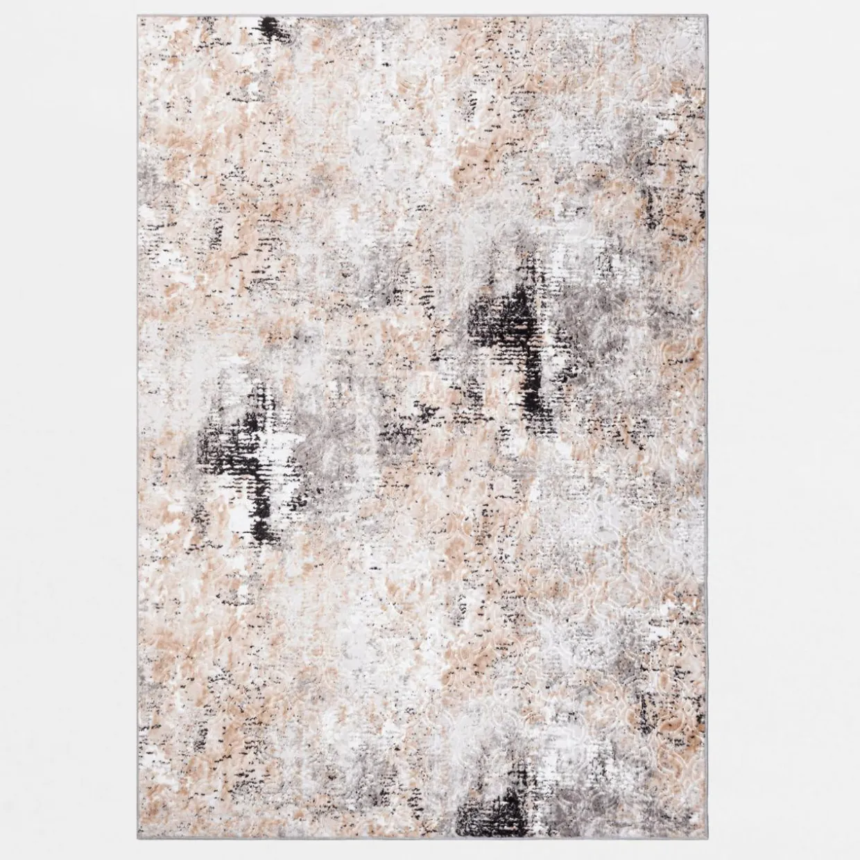 Dywan szarobeżowy PRZECIERKA VISION 3D 150x220 cm