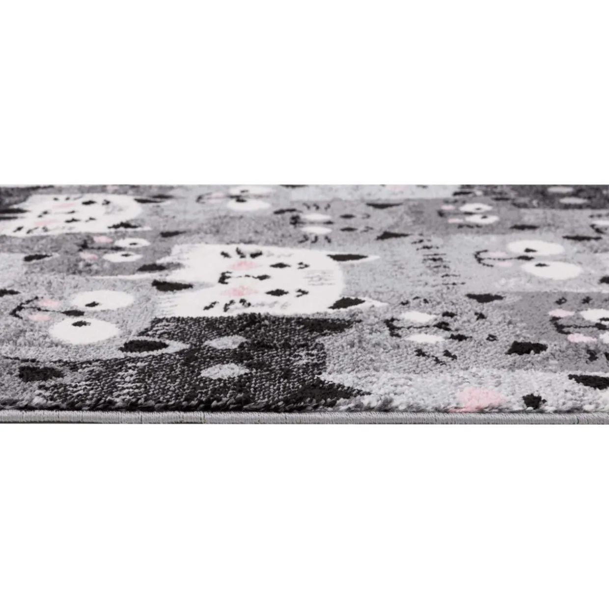Dywan szary, koty HAPPY 80x150 cm