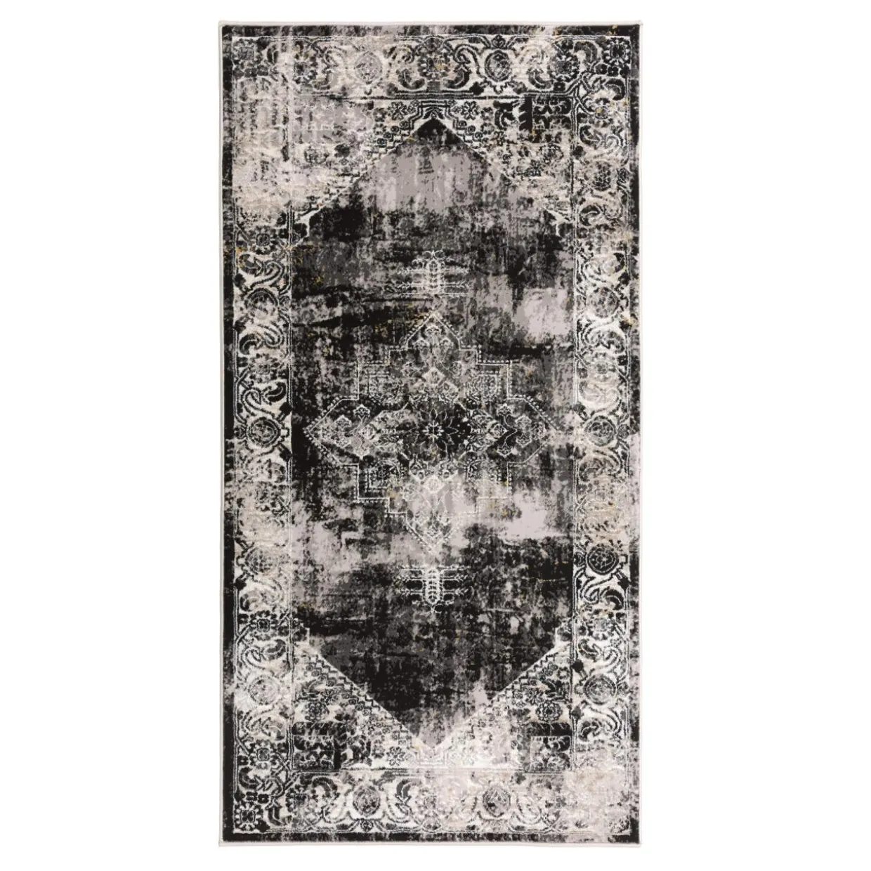 Dywan vintage czarny MONAKO 80x150 cm