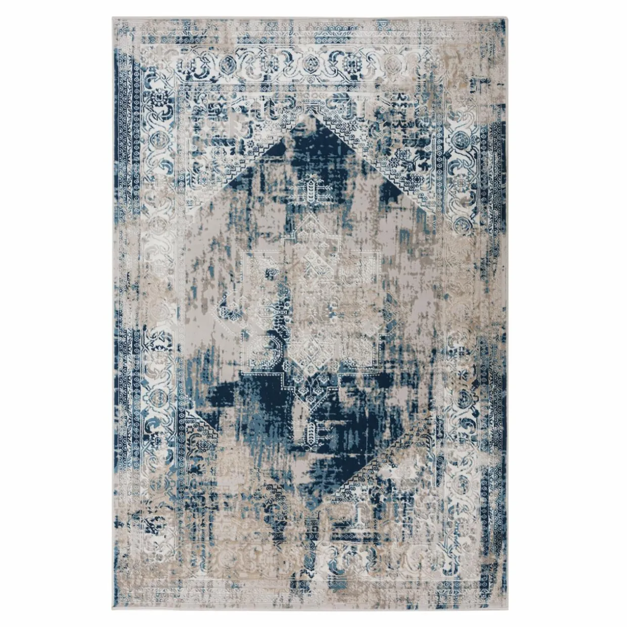 Dywan vintage niebieski MONAKO 120x170 cm
