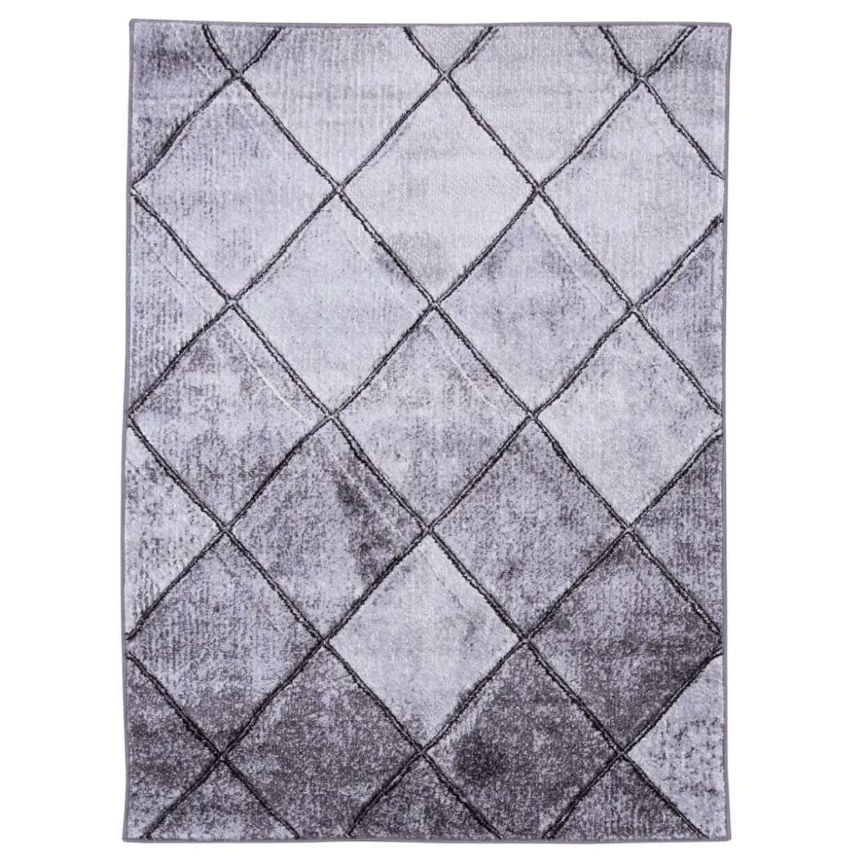 Dywan w szare romby MILLEY 200x300 cm