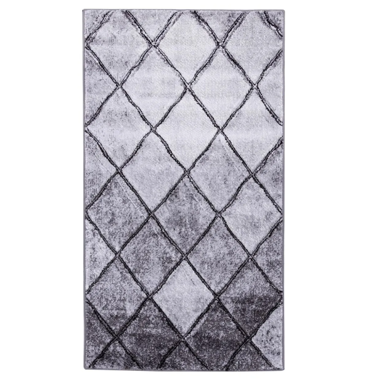 Dywan w szare romby MILLEY 80x150 cm