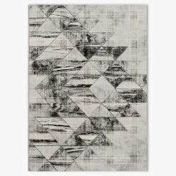 Dywan w trójkąty szary MALTA 120x170 cm