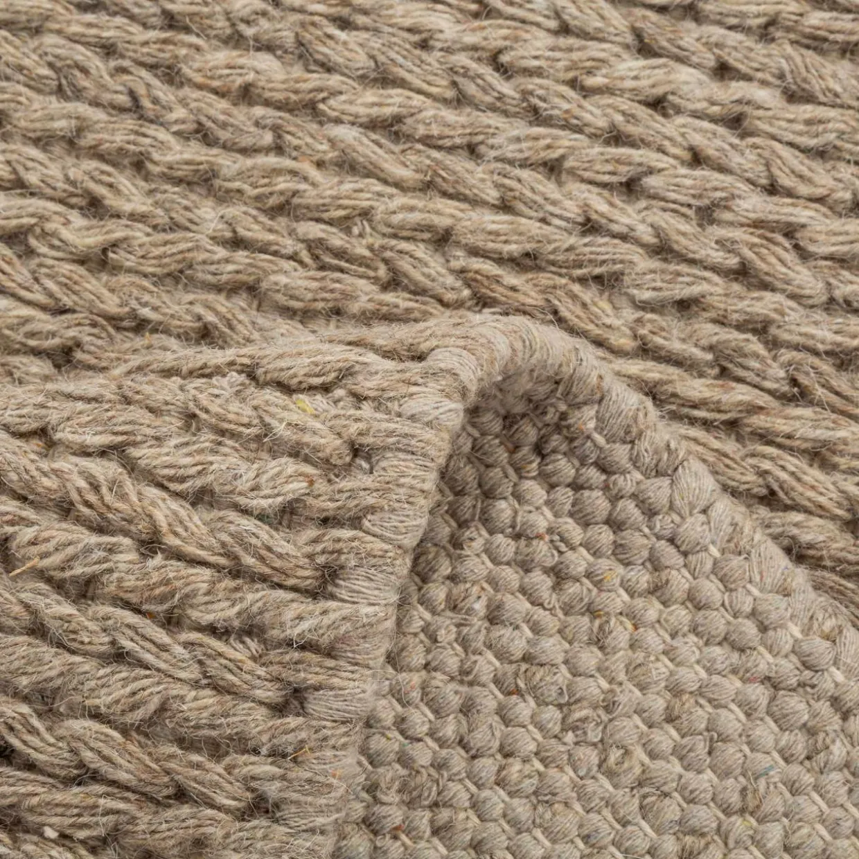 Dywan wełniany CHOTI taupe 80x150 cm