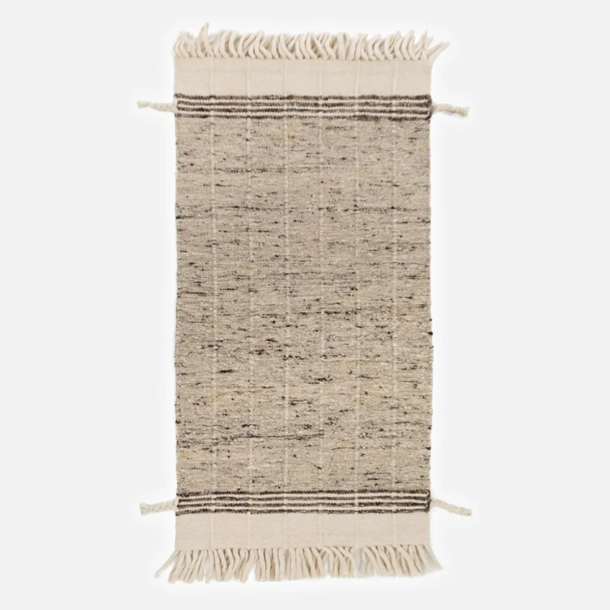Dywan wełniany naturalny beż LIMA 80x150 cm