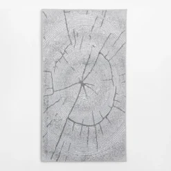 Dywan wzór plaster drewna szary MIRACLE 80x150 cm