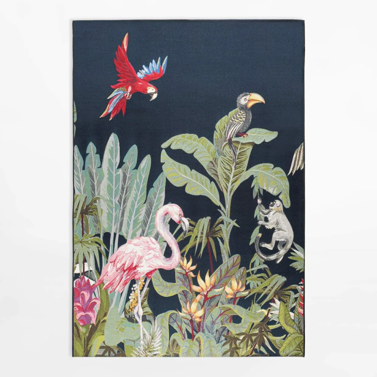 Dywan z flamingiem JUNGLE, 160x220 cm