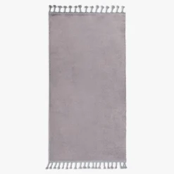 Dywan z frędzlami szary PULLY 80x150 cm