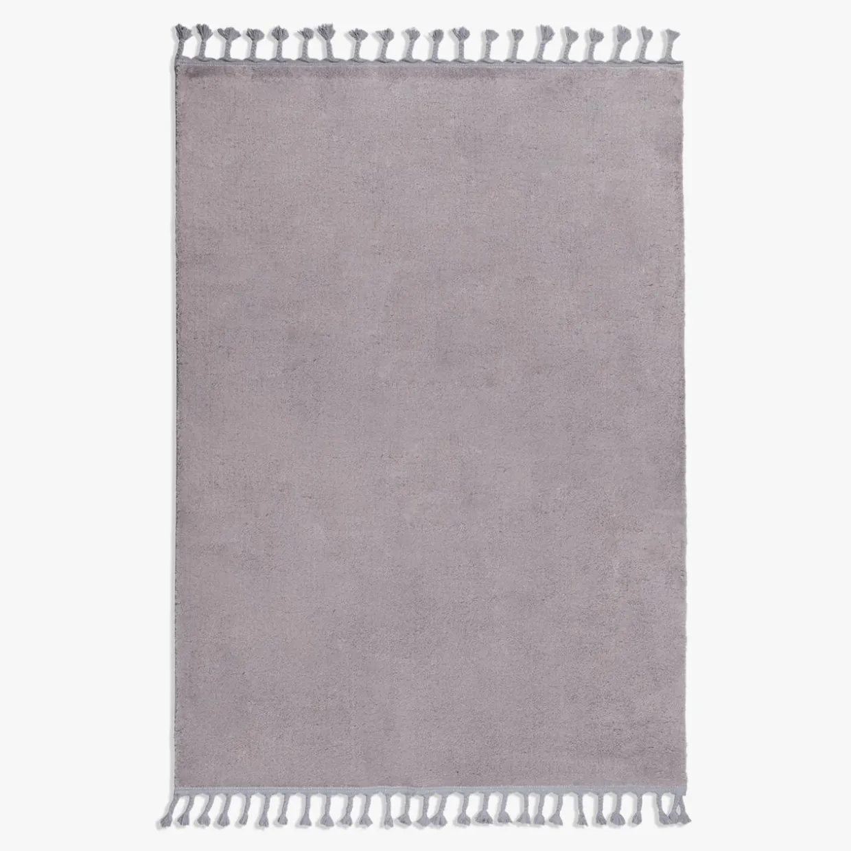 Dywan z frędzlami szary PULLY 160x230 cm