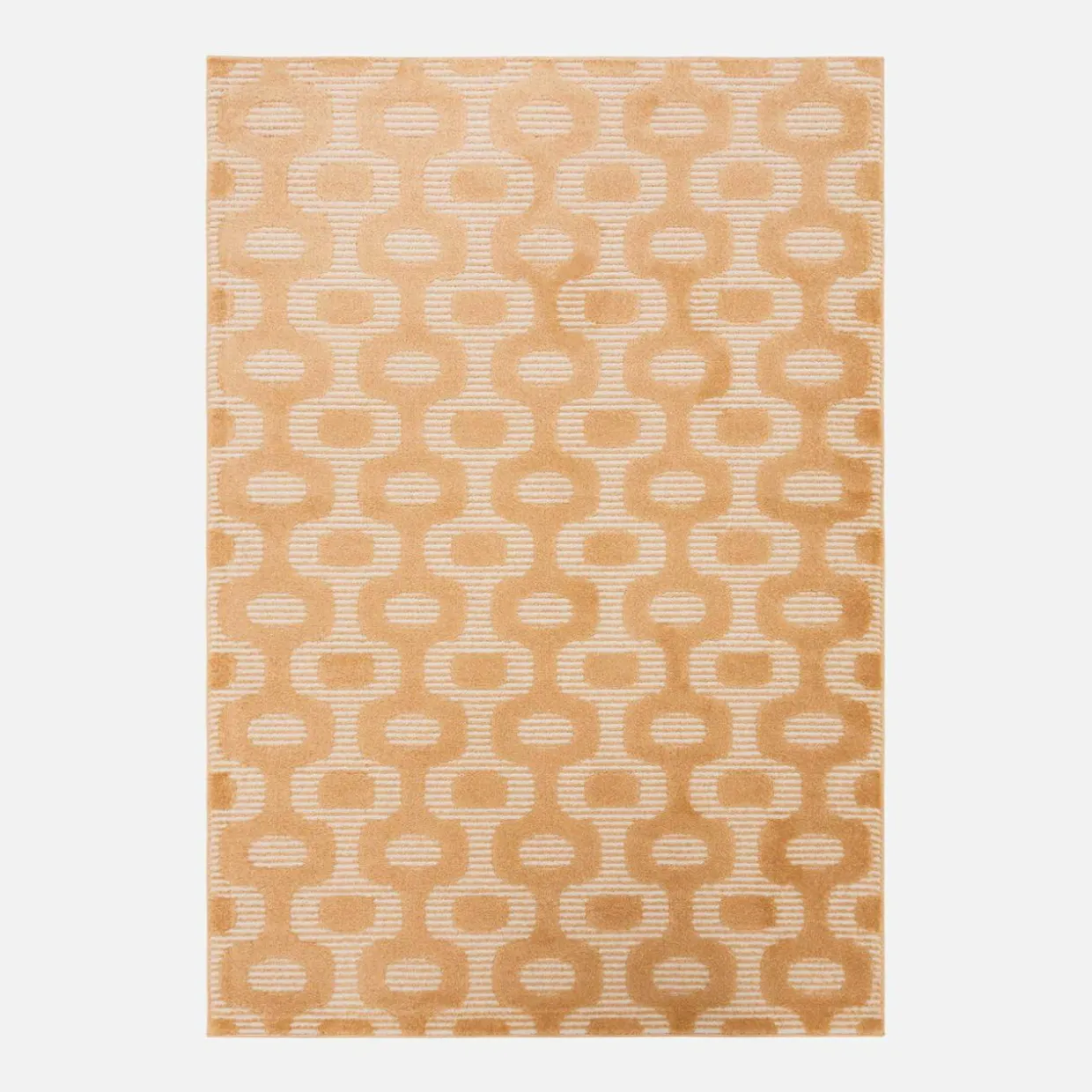 Dywan z geometrycznym wzorem pomarańczowy BRELA 120x170 cm