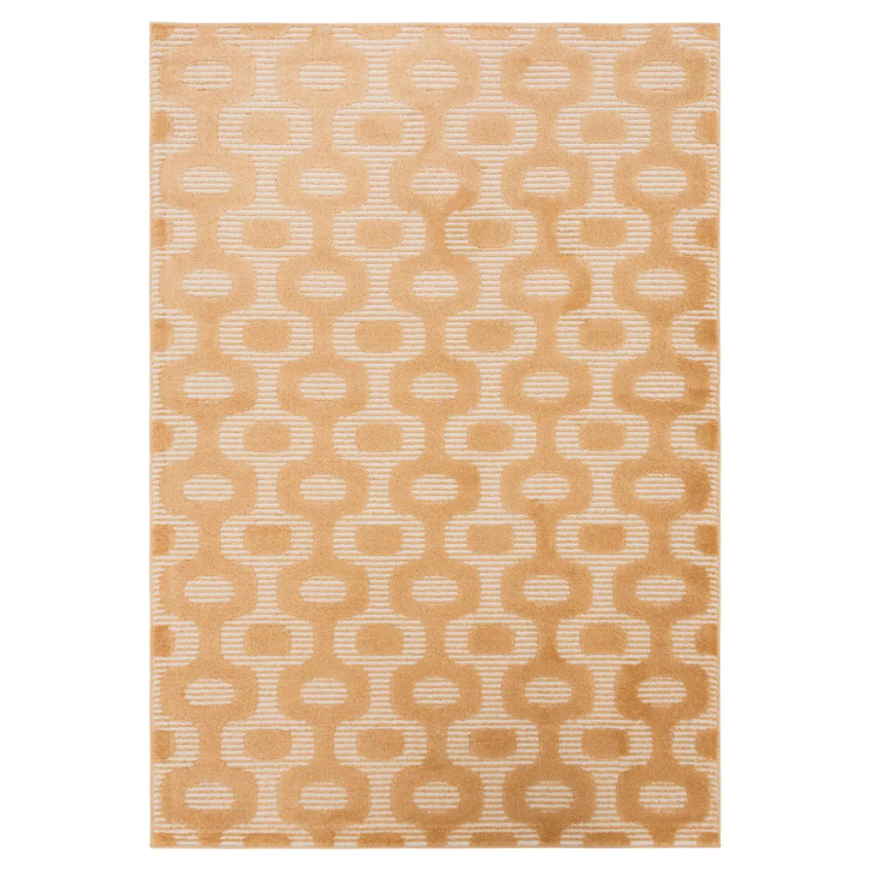 Dywan z geometrycznym wzorem pomarańczowy BRELA 160x230 cm