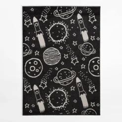 Dywan z kosmicznym wzorem HAPPY, 120x170 cm