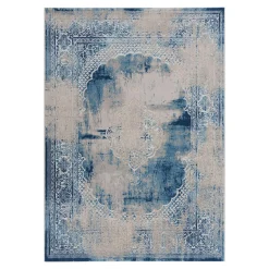 Dywan z orientalnym wzorem niebieski ALMERA 120x160 cm