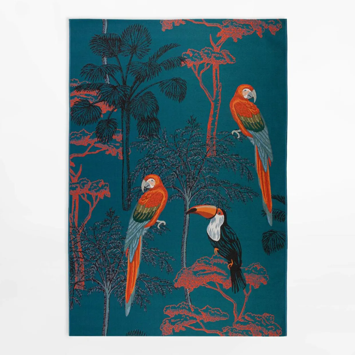 Dywan z papugami JUNGLE, 160x220 cm