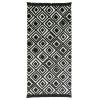 Dywan z połyskującym wzorem 3D czarne romby ETNA 80x150 cm