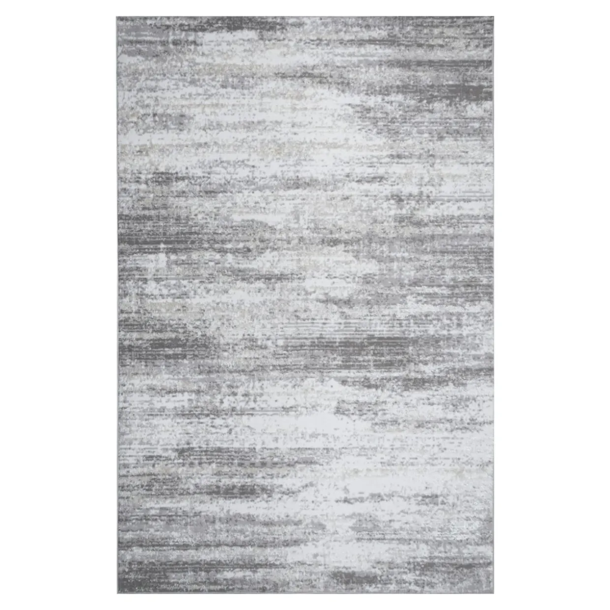 Dywan z przecieranym wzorem szary SALSA 67x120 cm
