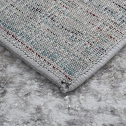 Dywan z przecieranym wzorem szary SALSA 67x120 cm