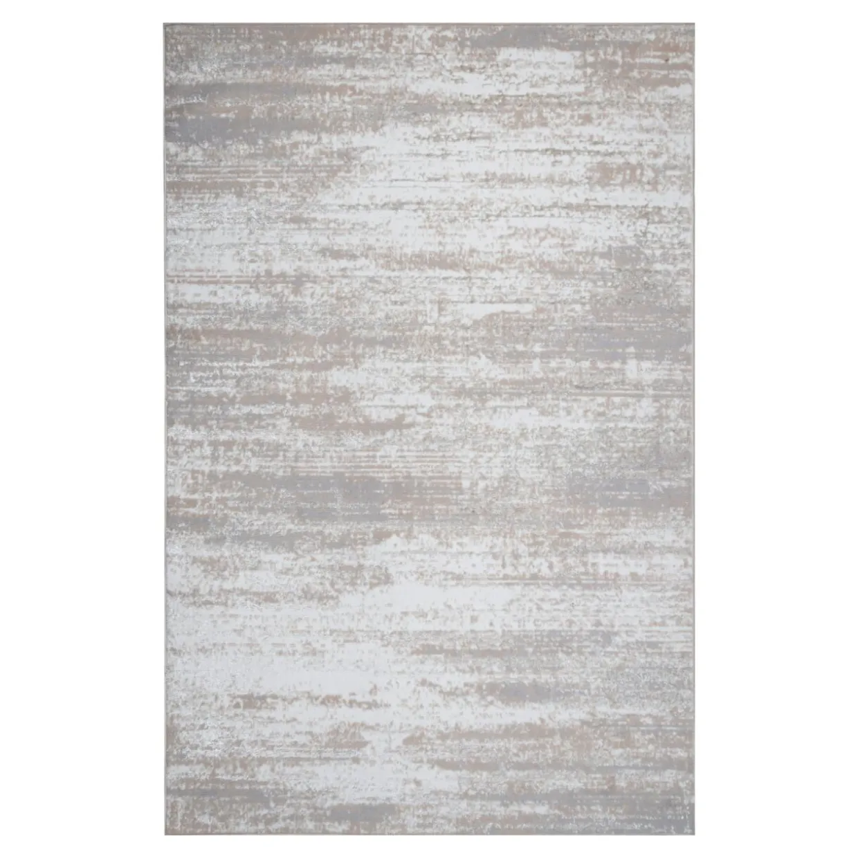 Dywan z przecieranym wzorem beżowy SALSA 67x120 cm