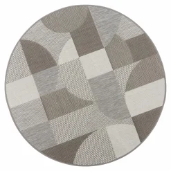 Dywan zewnętrzny geometryczny okrągły ROTA 120 cm