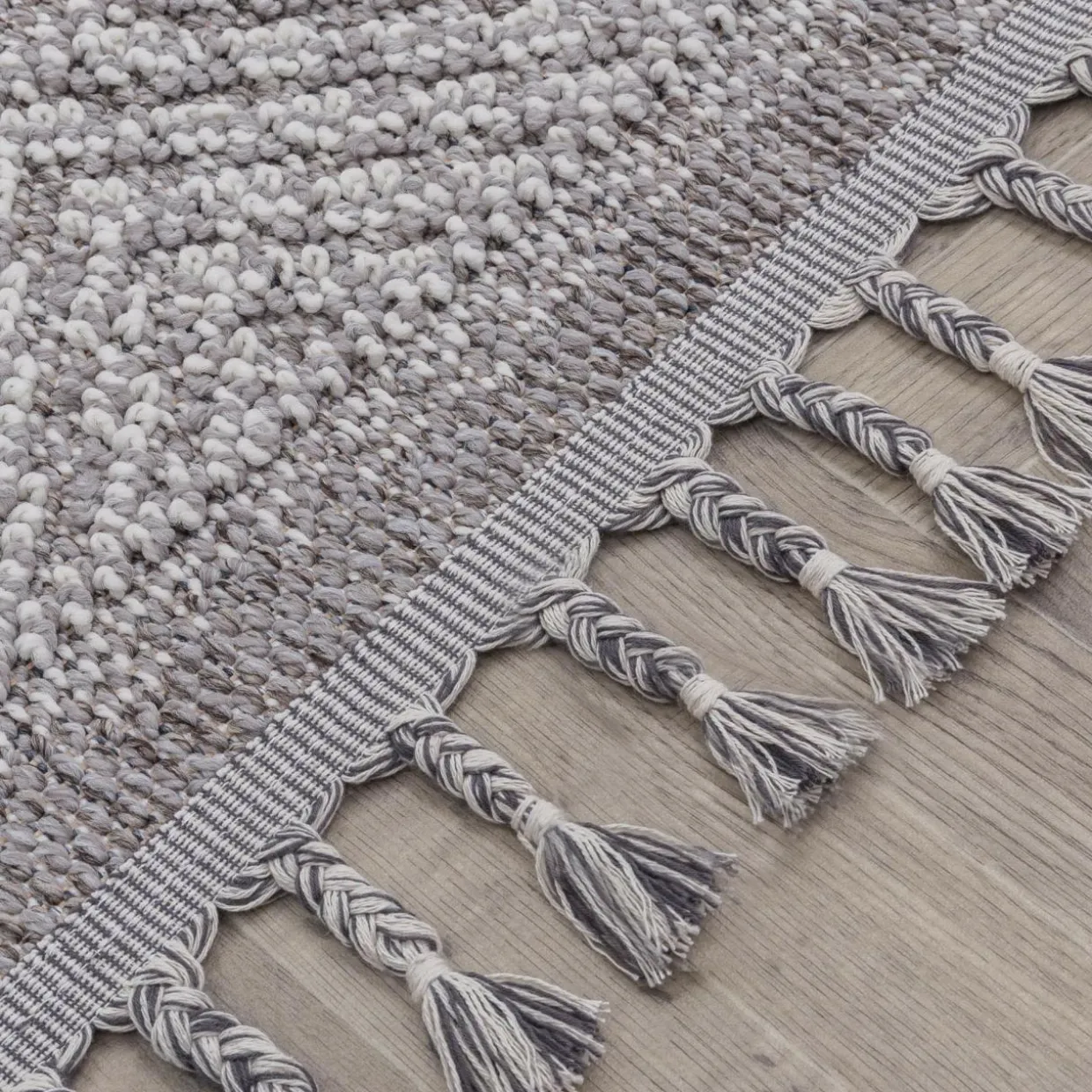 Dywan zewnętrzny karo szary BOUCLE 160x230 cm
