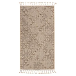 Dywan zewnętrzny romby beż BOUCLE 80x150 cm