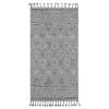 Dywan zewnętrzny szary karo BOUCLE 80x150 cm