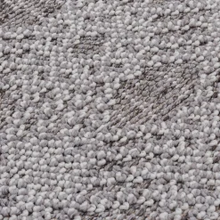 Dywan zewnętrzny szary karo BOUCLE 80x150 cm
